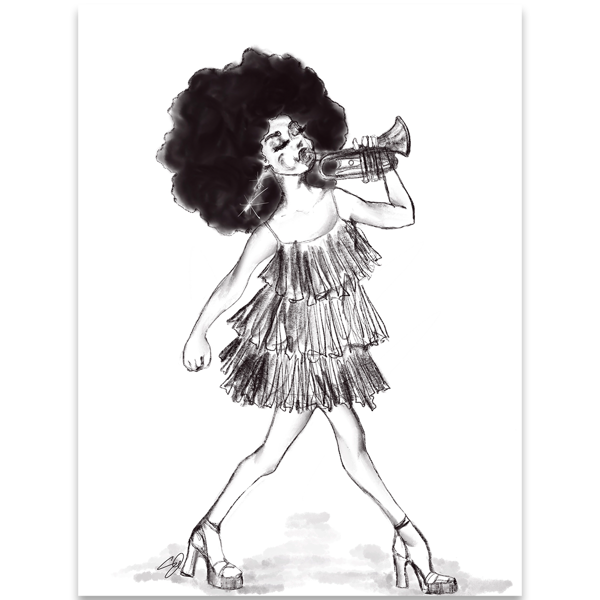 Jazz Musician Sketch