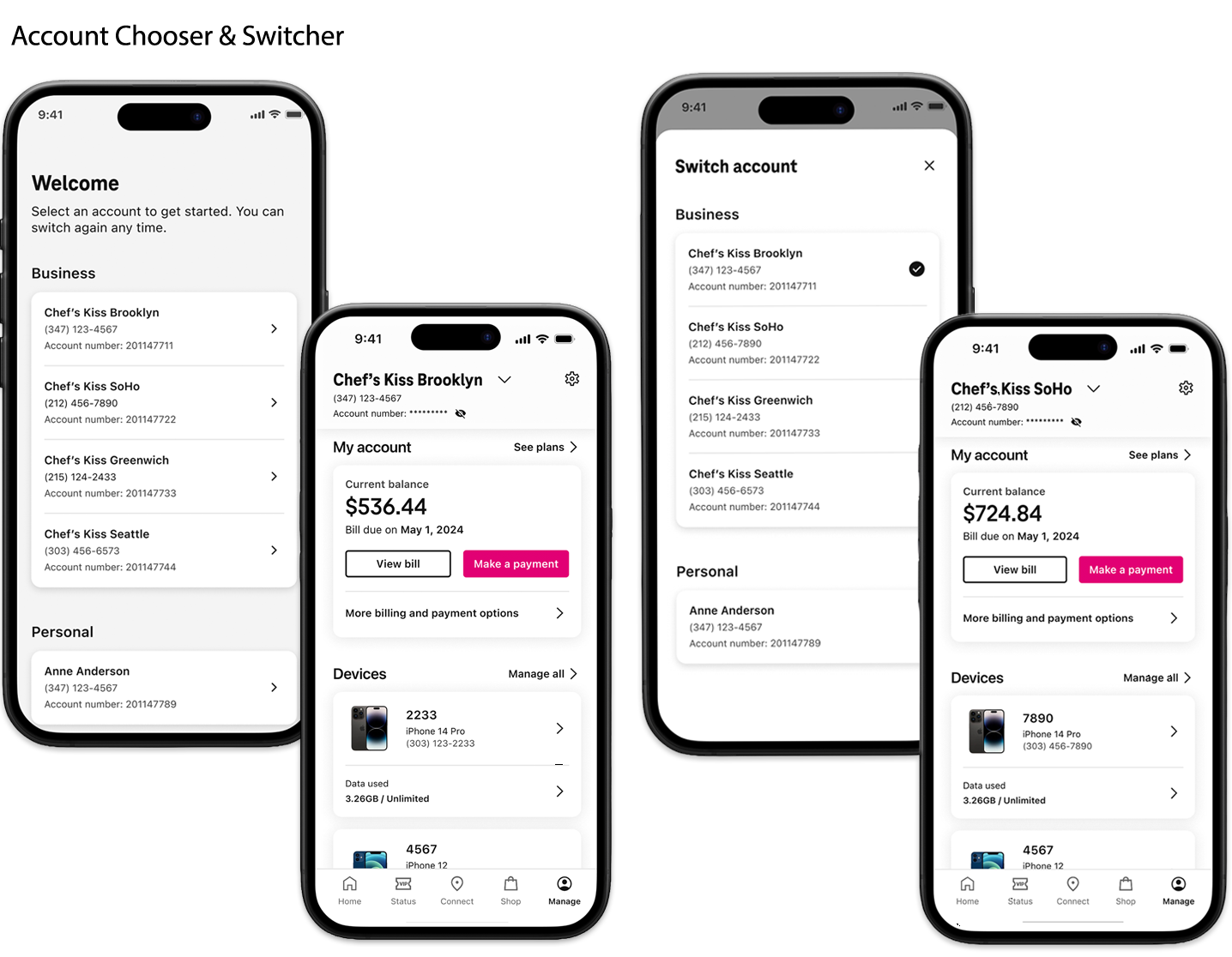 T-Mobile Account Chooser & Switcher